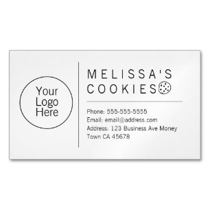 Simple Brand Ready Bakery Magnetic Business Card