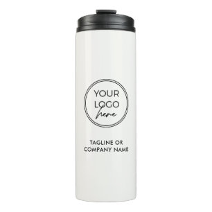 Simple Branded Custom Text Logo Stainless Steel Thermal Tumbler