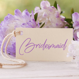 Simple Bridesmaid Typography Rubber Stamp