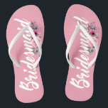 Simple Bridesmaid Wedding Calligraphy | Flip Flops<br><div class="desc">For further customisation, please click the "Customise" button and use our design tool to modify this template. If the options are available, you may change text and image by simply clicking on "Edit/Remove Text or Image Here" and add your own. If you wish to have this design added to a...</div>