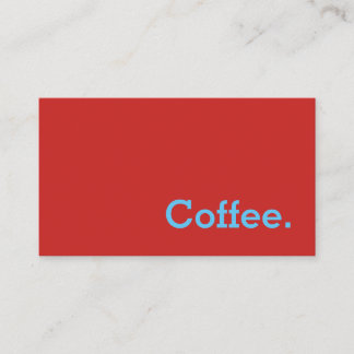 Simple Bright Word Dark Loyalty Coffee Punch-Card Card