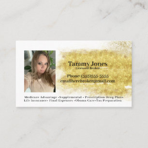 Simple Broker Health Tax Business Cards