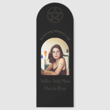 Simple Brown and Black Pagan Funeral 