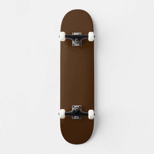 Simple Brown Authority® Skateboard (Front)