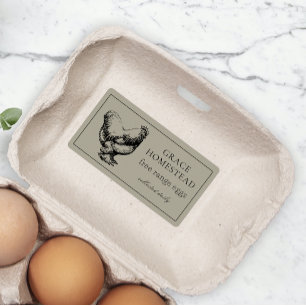 Simple Brown Cute Farm Chicken Egg Carton Product