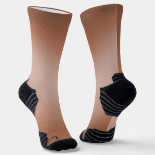 Simple brown Moonlight Ombre Socks