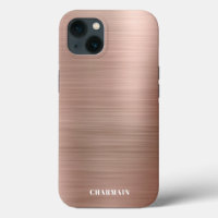 Simple Brush Metal Rose Gold