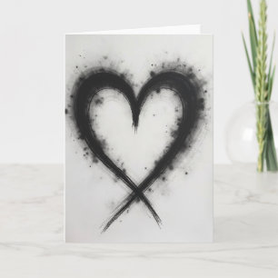 Simple Brushstroke Heart Card