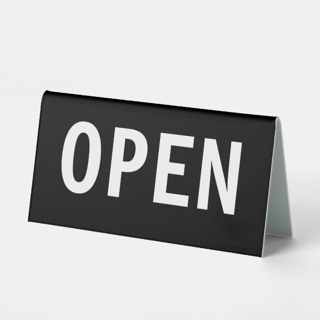 Simple Budget Bold Open Sign Double Side (Front)