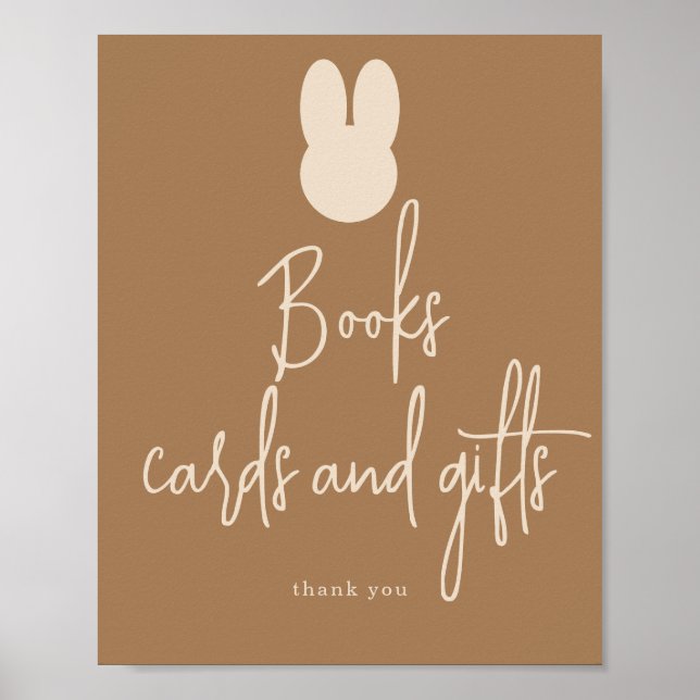 Simple Bunny Books cards and gifts Poster (Front)