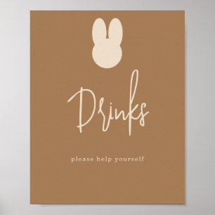 Simple Bunny Drinks  Poster