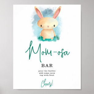 Simple Bunny mOM-osa bar  Poster