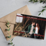 Simple Burgundy Wedding Save the Date<br><div class="desc">Simple Modern Wedding Save the Date personalised photo cards. For more advanced customisation of this design,  please click the "Customise" button! Matching items and more colour options are also available by request.</div>