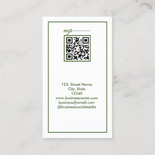 simple business add your name text business card