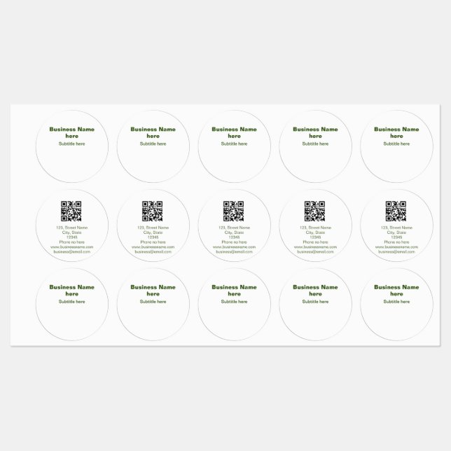 simple business add your name text q r code (Sheet)