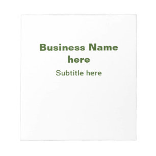simple business add your name text q r code notepad