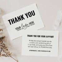 Simple Business Branding Company Logo Thank You
