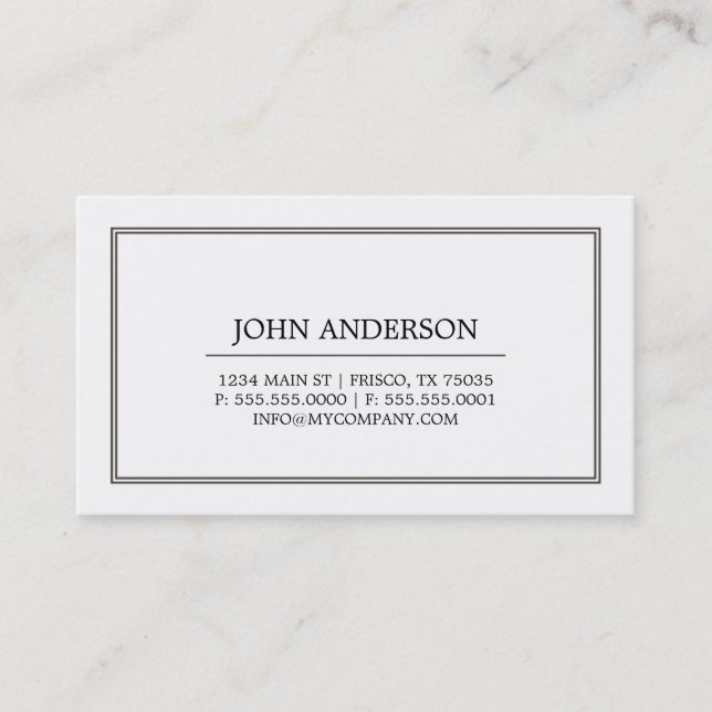 Simple Business Card (Front)