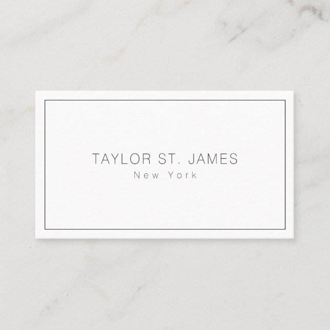 Simple Business Card (Front)
