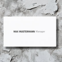 simple business card