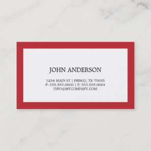 Simple Business Card
