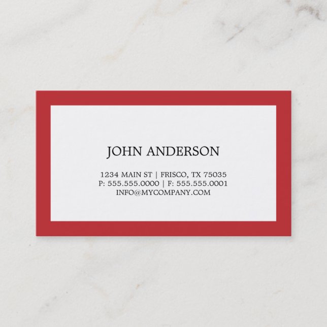 Simple Business Card (Front)