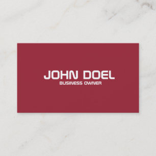 simple business card