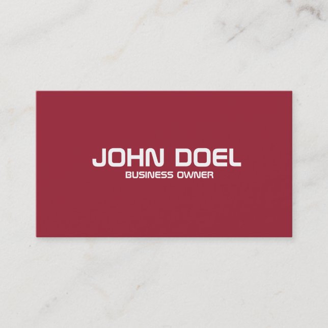 simple business card (Front)