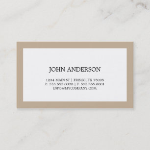 Simple Business Card