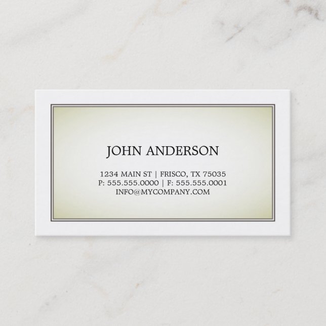 Simple Business Card (Front)