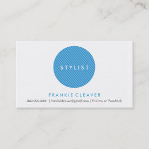 SIMPLE BUSINESS CARD :: bold spot blue