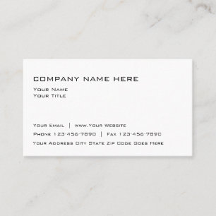 Simple Business Card Template