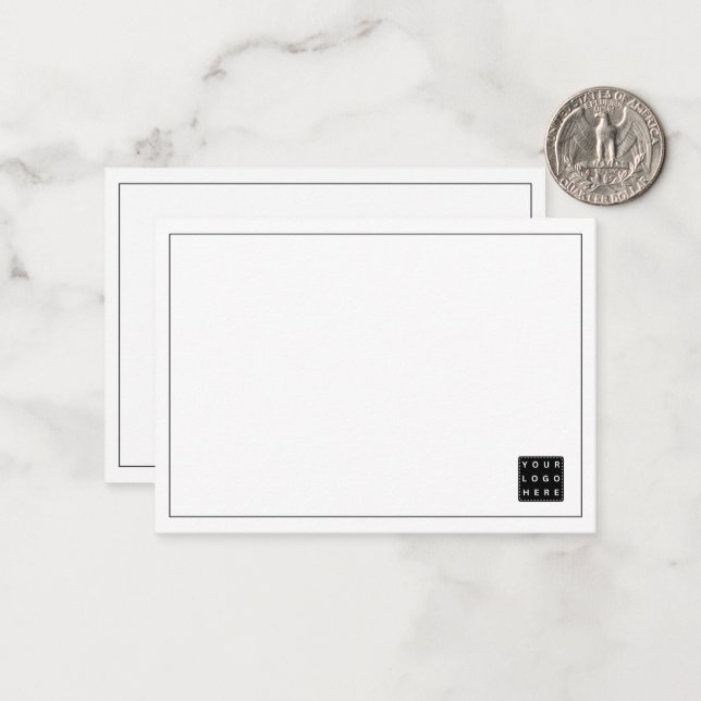 Simple Business Company Logo Branded Professional Card (Front/Back In Situ)