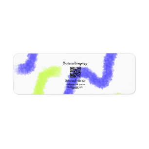 Simple business company website barcode QR add nam