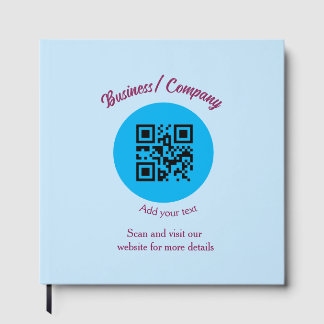 Simple business company website barcode QR add nam Guest Book