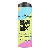 Simple business company website barcode QR add nam