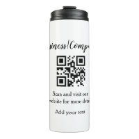Simple business company website barcode QR add nam