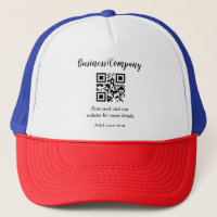 Simple business company website barcode QR add nam