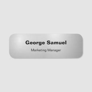 Simple Business Employee Classic Name Tag