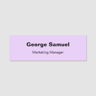 Simple Business Employee Classic Name Tag