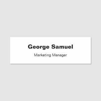 Simple Business Employee Classic Name Tag