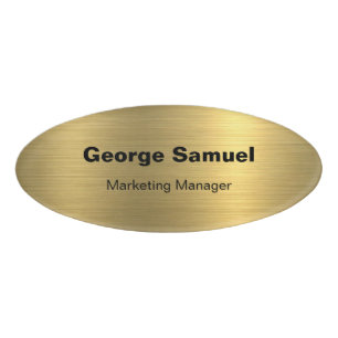 Simple Business Employee Name Tag