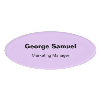 Simple Business Employee Name Tag