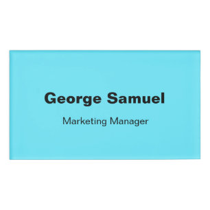 Simple Business Employee Name Tag