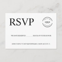 Simple Business event Logo Reserved seats Custom