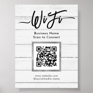 Simple Business Guest Wifi  Poster