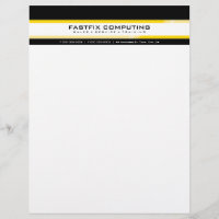 SIMPLE BUSINESS LETTERHEAD :: hi-tech zing 6