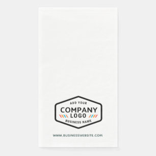 Simple Business Logo and Corporate Website Custom Napkin