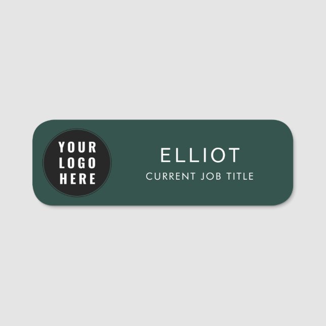 Simple Business Logo and Employees Name Tag (Front)