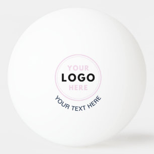 Simple Business Logo and text Ping Pong Ball